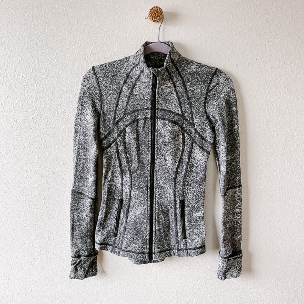 lululemon Define Jacket, gray printed, Size 4